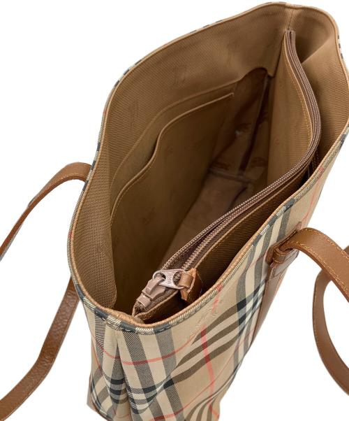 Burberry's（バーバリーズ）Burberry's (バーバリーズ) トートバッグ　Burberry's　本体のみ　レディース　ベージュ　ノバチェック ベージュの古着・服飾アイテム