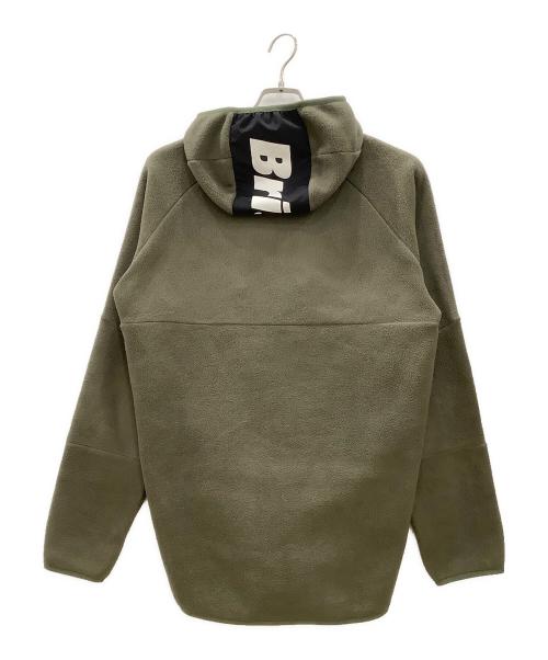 F.C.R.B.（エフシーレアルブリストル）F.C.R.B. (エフシーレアルブリストル) ハーフジップゲイザーフーディ　F.C.R.B.　メンズ　グリーン グリーン サイズ:Lの古着・服飾アイテム