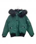 DIESELディーゼル）の古着「中綿ジャケット　DIESEL　キッズ　グリーン　」｜グリーン