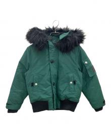 DIESEL（ディーゼル）の古着「中綿ジャケット　DIESEL　キッズ　グリーン　」｜グリーン