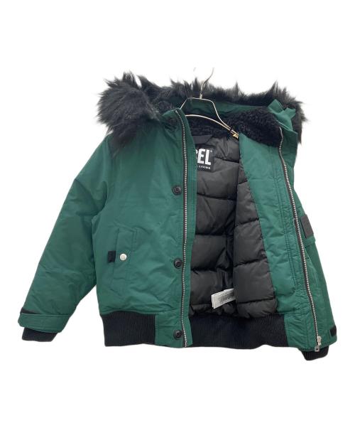 DIESEL（ディーゼル）DIESEL (ディーゼル) 中綿ジャケット　DIESEL　キッズ　グリーン　 グリーン サイズ:8の古着・服飾アイテム