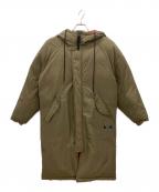 GREGORYグレゴリー）の古着「CAMEROON DOWN JACKET　GREGORY　メンズ　カーキ×レッド」｜カーキ×レッド