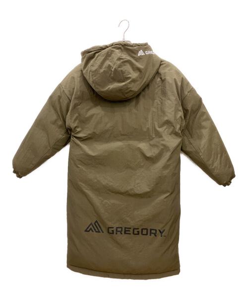 GREGORY（グレゴリー）GREGORY (グレゴリー) CAMEROON DOWN JACKET　GREGORY　メンズ　カーキ×レッド カーキ×レッド サイズ:XSの古着・服飾アイテム