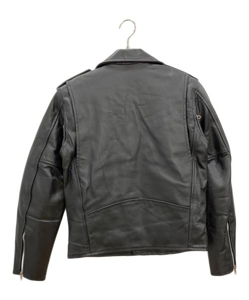 HORN WORKS（ホーンワークス）HORN WORKS (ホーンワークス) レザージャケット　HORN WORKS　メンズ　ブラック　牛革 ブラック サイズ:Mの古着・服飾アイテム