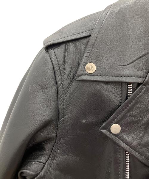 HORN WORKS（ホーンワークス）HORN WORKS (ホーンワークス) レザージャケット　HORN WORKS　メンズ　ブラック　牛革 ブラック サイズ:Mの古着・服飾アイテム