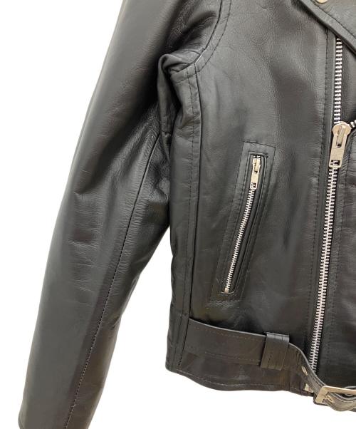 HORN WORKS（ホーンワークス）HORN WORKS (ホーンワークス) レザージャケット　HORN WORKS　メンズ　ブラック　牛革 ブラック サイズ:Mの古着・服飾アイテム