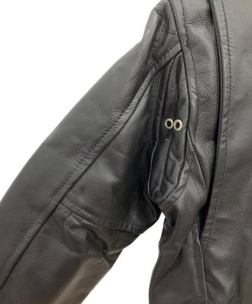 HORN WORKS（ホーンワークス）HORN WORKS (ホーンワークス) レザージャケット　HORN WORKS　メンズ　ブラック　牛革 ブラック サイズ:Mの古着・服飾アイテム