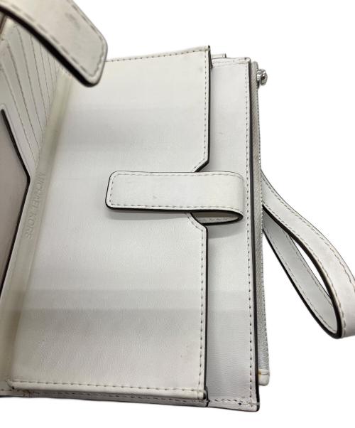 MICHAEL KORS（マイケル・コース）MICHAEL KORS (マイケル・コース) ジェットセット トラベル ラージ デニム リストレット ウォレット　MICHAEL KORS　インディゴ×ホワイト インディゴ×ホワイトの古着・服飾アイテム