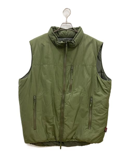 GEN ⅲ（ジェンスリー）GEN ⅲ (ジェンスリー) 中綿ベスト　GEN ⅲ　メンズ　カーキ　	LEVEL7 PRIMALOFT VEST　BAF社製 カーキ サイズ:Lの古着・服飾アイテム