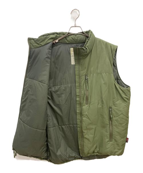 GEN ⅲ（ジェンスリー）GEN ⅲ (ジェンスリー) 中綿ベスト　GEN ⅲ　メンズ　カーキ　	LEVEL7 PRIMALOFT VEST　BAF社製 カーキ サイズ:Lの古着・服飾アイテム