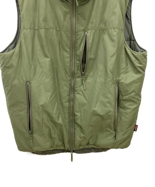 GEN ⅲ（ジェンスリー）GEN ⅲ (ジェンスリー) 中綿ベスト　GEN ⅲ　メンズ　カーキ　	LEVEL7 PRIMALOFT VEST　BAF社製 カーキ サイズ:Lの古着・服飾アイテム