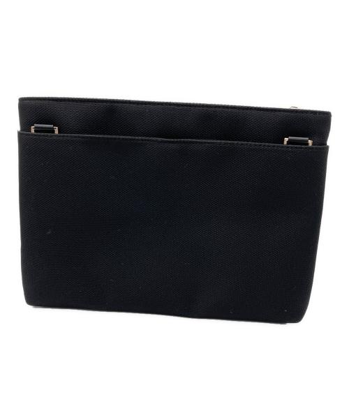 PAUL SMITH（ポールスミス）PAUL SMITH (ポールスミス) マルチストライプナイロンポケット2WAYショルダーバッグ　ブラック ブラックの古着・服飾アイテム