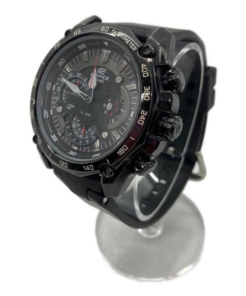 CASIO（カシオ）CASIO (カシオ) 腕時計　CASIO　EDIFICE　ブラック　ラバーベルト ブラックの古着・服飾アイテム