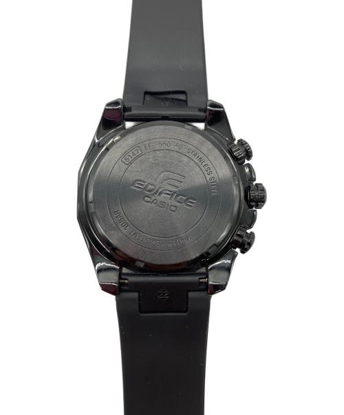 CASIO（カシオ）CASIO (カシオ) 腕時計　CASIO　EDIFICE　ブラック　ラバーベルト ブラックの古着・服飾アイテム