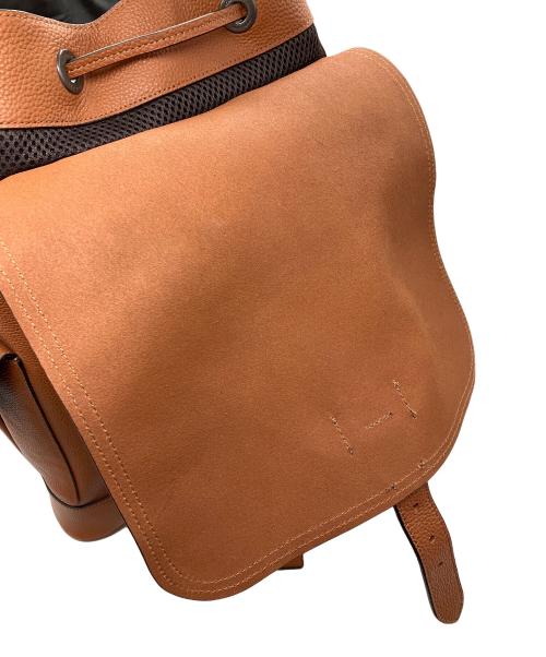 COACH（コーチ）COACH (コーチ) レザーリュック　COACH　ハドソン　ブラウン ブラウンの古着・服飾アイテム