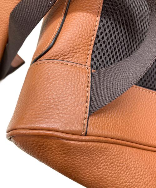 COACH（コーチ）COACH (コーチ) レザーリュック　COACH　ハドソン　ブラウン ブラウンの古着・服飾アイテム