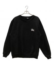 stussy（ステューシー）の古着「裏起毛スウェット　stussy　ブラック　代理店表記有」｜ブラック