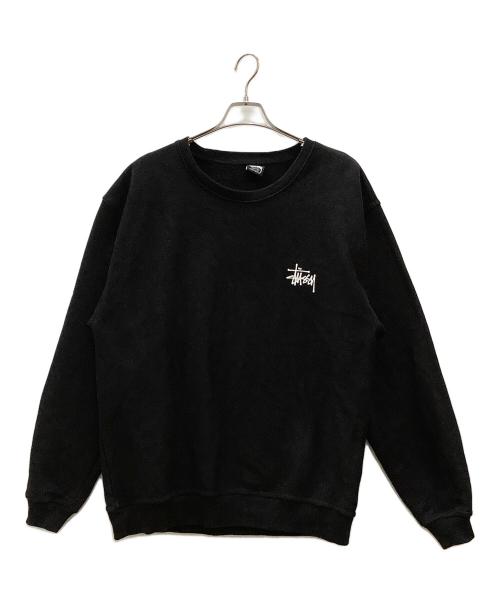 stussy（ステューシー）stussy (ステューシー) 裏起毛スウェット　stussy　ブラック　代理店表記有 ブラック サイズ:SIZE XLの古着・服飾アイテム