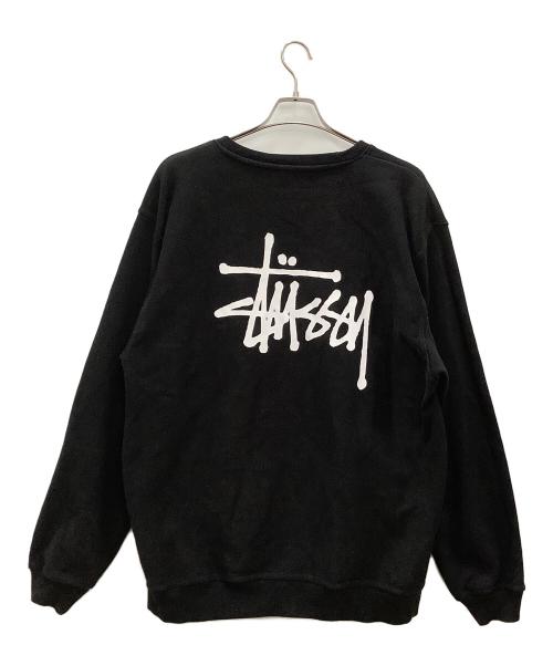 stussy（ステューシー）stussy (ステューシー) 裏起毛スウェット　stussy　ブラック　代理店表記有 ブラック サイズ:SIZE XLの古着・服飾アイテム