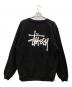 stussy (ステューシー) 裏起毛スウェット　stussy　ブラック　代理店表記有 ブラック サイズ:SIZE XL：8000円