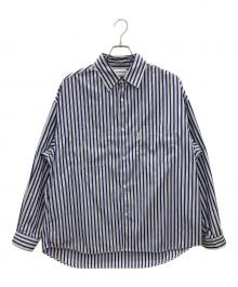 COOTIE PRODUCTIONS（クーティープロダクツ）の古着「ストライプシャツ　COOTIE PRODUCTIONS　メンズ　ネイビー　」｜ネイビー