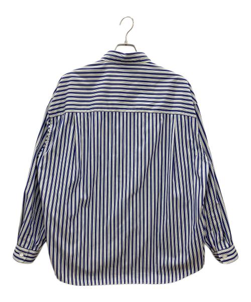 COOTIE PRODUCTIONS（クーティープロダクツ）COOTIE PRODUCTIONS (クーティープロダクツ) ストライプシャツ　COOTIE PRODUCTIONS　メンズ　ネイビー　 ネイビー サイズ:Mの古着・服飾アイテム