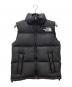 THE NORTH FACE（ザ ノース フェイス）の古着「ダウンベスト　THE NORTH FACE　メンズ　ブラック」｜ブラック