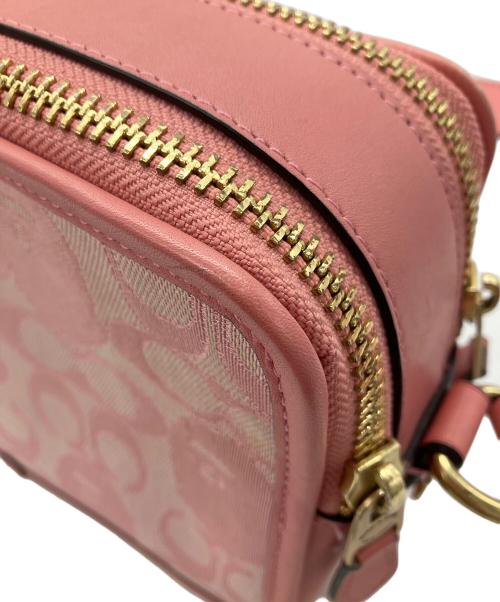 COACH（コーチ）COACH (コーチ) A BATHING APE (ア ベイシング エイプ) ショルダーバッグ　COACH　A BATHING APE　シグネチャー　本体のみ　レディース　ピンク ピンクの古着・服飾アイテム
