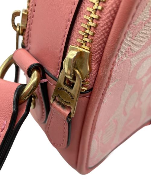 COACH（コーチ）COACH (コーチ) A BATHING APE (ア ベイシング エイプ) ショルダーバッグ　COACH　A BATHING APE　シグネチャー　本体のみ　レディース　ピンク ピンクの古着・服飾アイテム