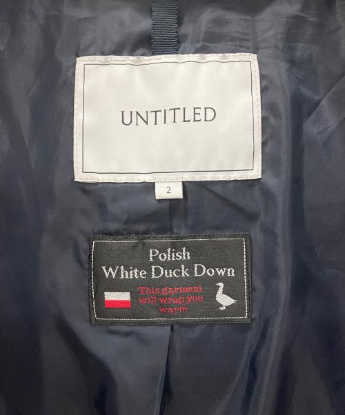 UNTITLED（アンタイトル）UNTITLED (アンタイトル) ダウンコート　UNTITLED　レディース　ブラック　White duck down ブラック サイズ:2の古着・服飾アイテム