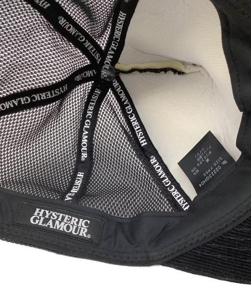 Hysteric Glamour（ヒステリックグラマー）Hysteric Glamour (ヒステリックグラマー) コーデュロイキャップ Hysteric Glamourブラック ブラックの古着・服飾アイテム