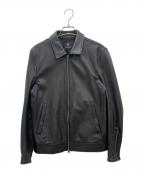 NANO BASEナノベース）の古着「レザージャケット　nano BASE　レディース　ブラック　羊革　」｜ブラック