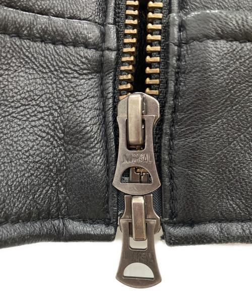 NANO BASE（ナノベース）NANO BASE (ナノベース) レザージャケット　nano BASE　レディース　ブラック　羊革　 ブラック サイズ:Mの古着・服飾アイテム