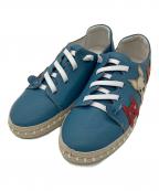 estacionエスタシオ）の古着「レザースニーカー　ESTACION　レディース　ブルー」｜ブルー