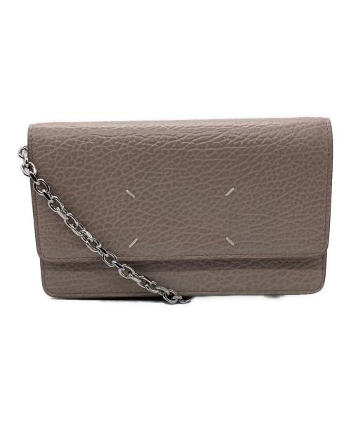 Maison Margiela（メゾンマルジェラ）Maison Margiela (メゾンマルジェラ) 4ステッチチェーンウォレット　Maison Margiela　ピンクベージュ ピンクベージュの古着・服飾アイテム