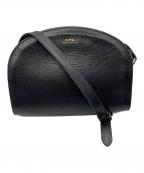 A.P.C.アーペーセー）の古着「ハーフムーンショルダーバッグ　A.P.C.　ブラック」｜ブラック