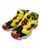 REEBOKリーボック）の古着「ランニングシューズ　REEBOK　メンズ　イエロー×ブラック　ポンプフューリー 94 OG」｜イエロー×ブラック