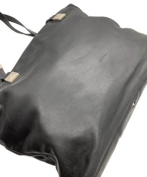 GIANNI VERSACE（ジャンニ・ヴェルサーチ）GIANNI VERSACE (ジャンニ・ヴェルサーチ) レザートートバッグ ブラックの古着・服飾アイテム