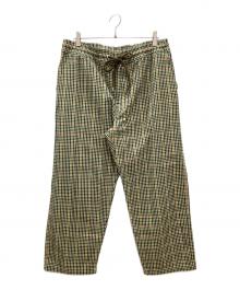 LEVI'S MADE&CRAFTED（リーバイスメイドクラフテッド）の古着「チェックパンツ　LEVI'S MADE&CRAFTED　グリーン×ベージュ　未使用品」｜グリーン×ベージュ