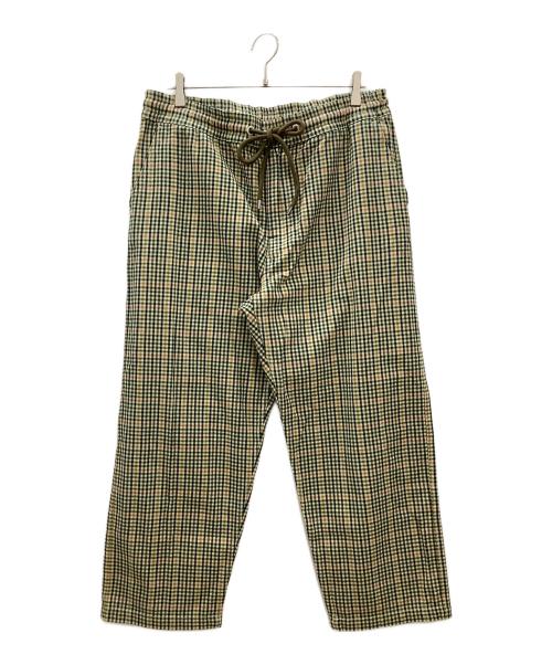LEVI'S MADE&CRAFTED（リーバイスメイドクラフテッド）LEVI'S MADE&CRAFTED (リーバイスメイドクラフテッド) チェックパンツ　LEVI'S MADE&CRAFTED　グリーン×ベージュ　未使用品 グリーン×ベージュ サイズ:SIZE L 未使用品の古着・服飾アイテム