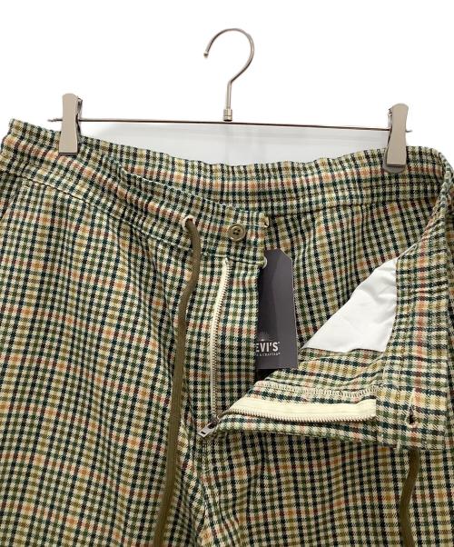LEVI'S MADE&CRAFTED（リーバイスメイドクラフテッド）LEVI'S MADE&CRAFTED (リーバイスメイドクラフテッド) チェックパンツ　LEVI'S MADE&CRAFTED　グリーン×ベージュ　未使用品 グリーン×ベージュ サイズ:SIZE L 未使用品の古着・服飾アイテム