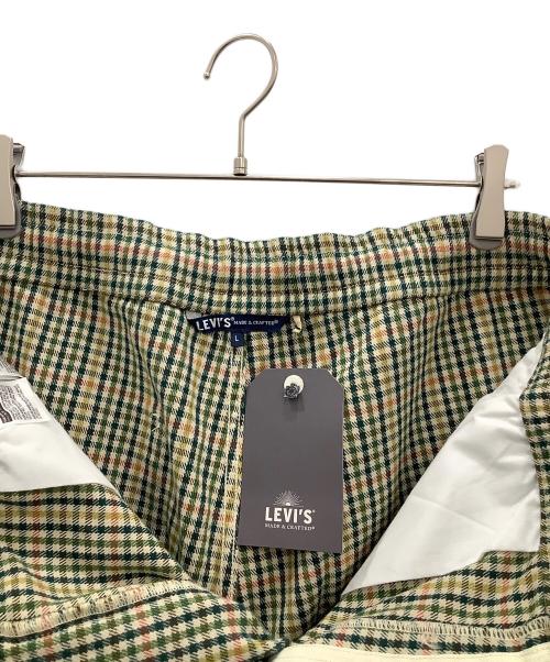LEVI'S MADE&CRAFTED（リーバイスメイドクラフテッド）LEVI'S MADE&CRAFTED (リーバイスメイドクラフテッド) チェックパンツ　LEVI'S MADE&CRAFTED　グリーン×ベージュ　未使用品 グリーン×ベージュ サイズ:SIZE L 未使用品の古着・服飾アイテム