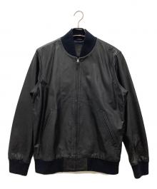 LEVI'S（リーバイス）の古着「レザーブルゾンLEVI'Sネイビー」｜ネイビー