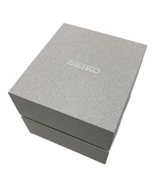 SEIKO（セイコー）SEIKO (セイコー) クロノグラフ　SEIKO　動作確認済み　箱付　ブラック　SSブレスレット ブラックの古着・服飾アイテム