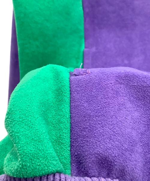 adidas（アディダス）adidas (アディダス) ベロアトラックジャケット　adidas　パープル　ヨゴレ有　70s VENTEX社製 PRODUCTION @ 古着 パープル サイズ:不明の古着・服飾アイテム