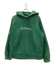 SUPREME（シュプリーム）の古着「プルオーバーパーカー　Supreme　メンズ　グリーン　Classic Script」｜グリーン
