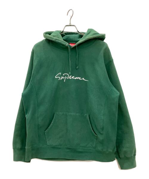 SUPREME（シュプリーム）SUPREME (シュプリーム) プルオーバーパーカー　Supreme　メンズ　グリーン　Classic Script グリーン サイズ:XLの古着・服飾アイテム