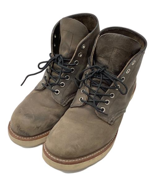 RED WING（レッドウィング）RED WING (レッドウィング) ROUNDE-TOE BOOTS　メンズ　チャコールグレー　USA製 チャコールグレー サイズ:25.5の古着・服飾アイテム