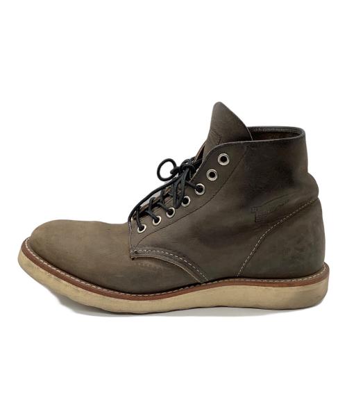 RED WING（レッドウィング）RED WING (レッドウィング) ROUNDE-TOE BOOTS　メンズ　チャコールグレー　USA製 チャコールグレー サイズ:25.5の古着・服飾アイテム