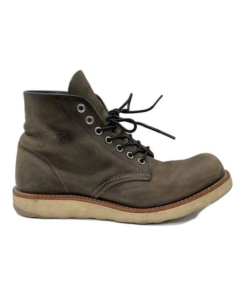 RED WING（レッドウィング）RED WING (レッドウィング) ROUNDE-TOE BOOTS　メンズ　チャコールグレー　USA製 チャコールグレー サイズ:25.5の古着・服飾アイテム